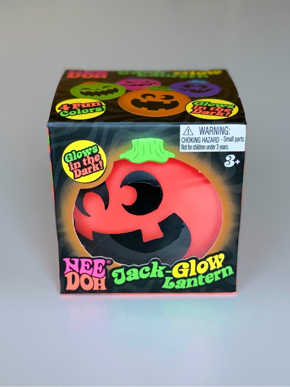 Nee Doh Jack-Glow Lantern Pumpkin Toy - Orange